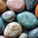 Bancadas de pedras naturais variadas em ambientes moderno e clássico, com diferentes acabamentos e cores